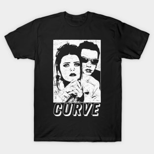 Curve • • • • 1990s Retro Aesthetic Design T-Shirt